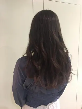 ロング カラー パーマ ヘアアレンジ 中村 碧のヘアスタイル