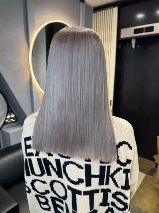 ミディアム カラー dao/ミルクティー /ブラウン/ブロンドのヘアスタイル