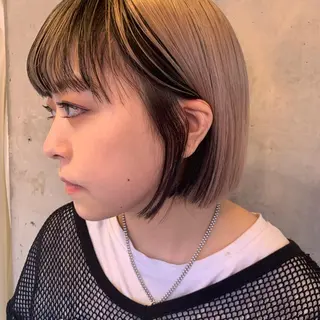 カラー FLOWERS所属・ウルフ、レイヤー 、メンズカットSHOのヘアスタイル