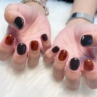 メンズ ネイル ゴテゴテ💙ワンホン リオナのネイルデザイン