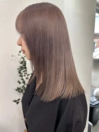 セミロング カラー ブリーチダブルカラー 【koide】のヘアスタイル