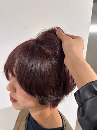 ショート カラー ️ブリーチなし透明感 /アレンジ🎀こゆきのヘアスタイル