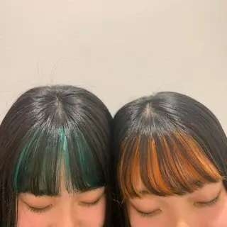 セミロング カラー ハイトーン/ウルフ /小澤凌祐🦕のヘアスタイル