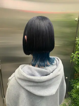 ショート カラー ハイトーン/メンズ/ ウルフ特化   小松のヘアスタイル