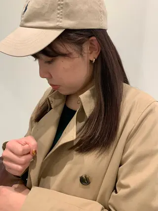 ロング 落合希 Olivebeigeのヘアスタイル