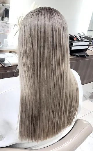 セミロング カラー ＡＳＨ 大宮のヘアスタイル