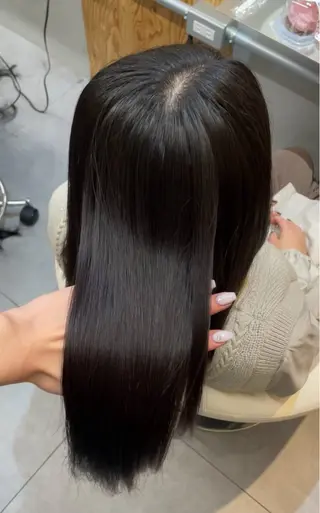 ロング 透明感カラー🩶韓国 ヘア🩶ワカナのヘアスタイル