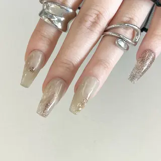 ネイル Ray. ちゅるん系ニュアンスのネイルデザイン