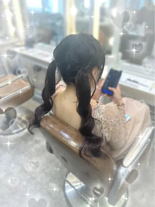 ヘアアレンジ 🎀透明感カラー🎀 ヘアメ／mikotoのヘアスタイル