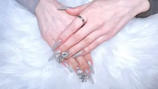 ネイル hami🎀うかん 🎀チップ長さ出しのネイルデザイン