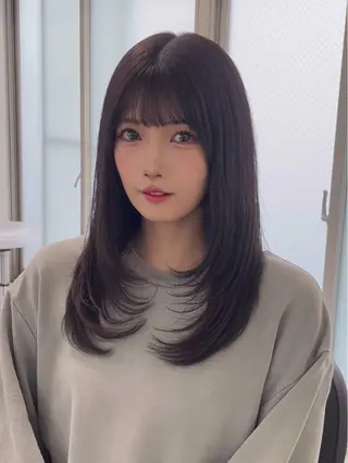 ミディアム loa所属・🔗透明感カラー🔗 エクステ✂️はるちかのヘアスタイル