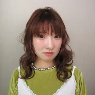 ミディアム kao/似合わせ/ 個性派モード/iciのヘアスタイル