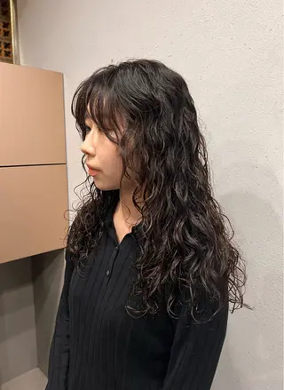 ロング パーマ 似合わせショート/ パーマ‪/表参道のヘアスタイル
