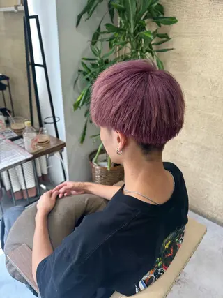 ショート カラー メンズ 髪質改善AUSTIN登戸所属・ICHIKA/暖色 カラー / Wカラーのヘアスタイル