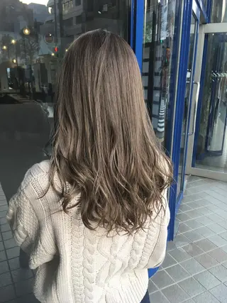 セミロング カラー ヘアアレンジ giinii所属・横浜縮毛矯正 ☆渋谷良太のヘアスタイル