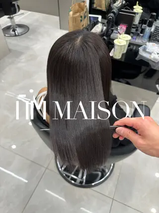 セミロング HARUKI MINATO japan 仙台店所属・✨【髪質改善/縮毛 矯正】✨ゆうほのヘアスタイル