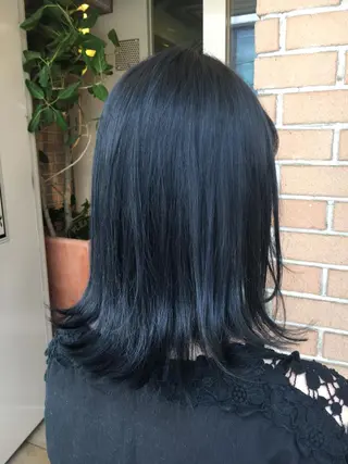 ミディアム カラー 北條 優輝のヘアスタイル