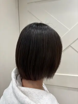 ミディアム ボブ職人/ボブ縮毛 髪質改善のヘアスタイル