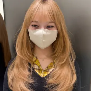 ロング レイヤーカット/ 透明感カラー/めいのヘアスタイル