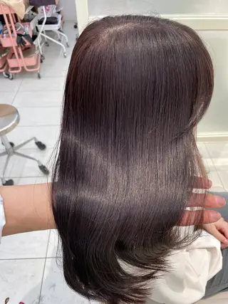 セミロング 顔周り/透明感カラー /韓国ヘア/TAKUのヘアスタイル