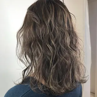 セミロング カラー Lien 深井店のヘアスタイル