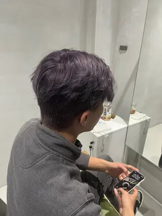 カラー yuto /ブリーチ /艶カラー/縮毛矯正のヘアスタイル