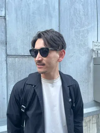 ミディアム Lowha(ローハ)所属・蓑島廉 ミノシマレンのヘアスタイル