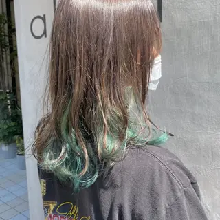 セミロング カラー アルター市川  いづみのヘアスタイル
