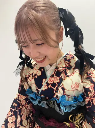 ヘアアレンジ 🍋暖色カラーヘアア レンジniina🍋のヘアスタイル