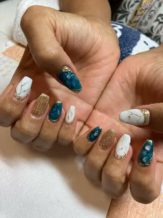 ネイル rukianail 新里のネイルデザイン