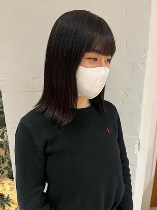 ミディアム カラー 🦖ミニボブ/ボブ /MOEKA🦕のヘアスタイル