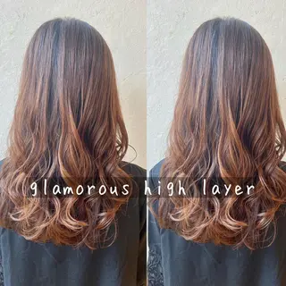 セミロング カラー ヘアアレンジ ✨髪質改善/透明感✨ 西野　陽のヘアスタイル