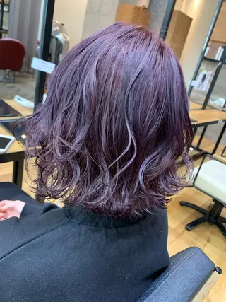 ミディアム カラー 天野 開のヘアスタイル