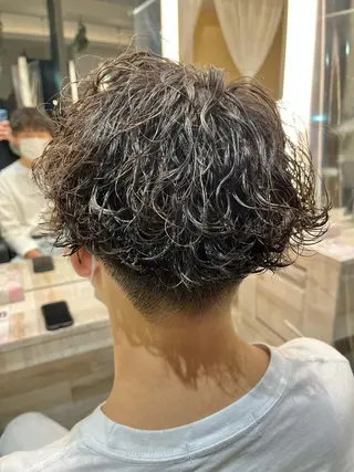 パーマ メンズ メンズパーマ 国安晃平のヘアスタイル