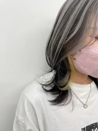 ミディアム カラー 🥀韓国ヘア🥀 宮津真菜のヘアスタイル