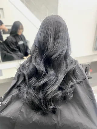 ロング カラー 京都レイヤーカット うえひのヘアスタイル