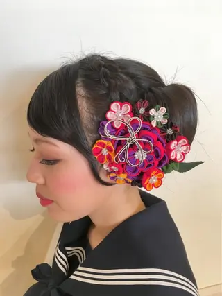 ロング ヘアアレンジ さかい なつみのヘアスタイル