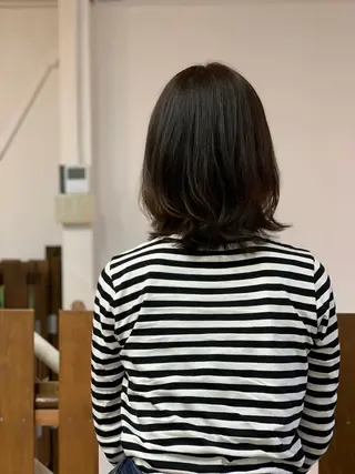 ミディアム カラー 美容室 Jフィドルファドル所属・わきた かずなのヘアスタイル