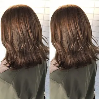 ミディアム カラー Livnaリヴナ立川所属・レイヤー/ハイライト /立川/赤池宏隆のヘアスタイル