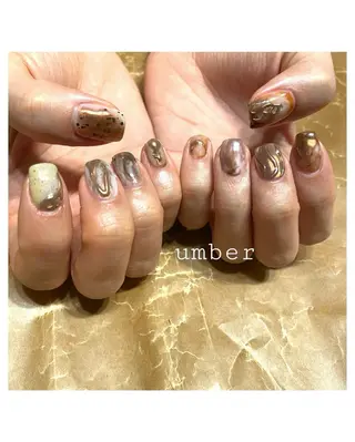 ネイル umber 三茶1分のネイルデザイン