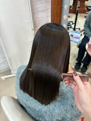 セミロング うる艶カラー/ 髪質改善/まい🪐‪のヘアスタイル