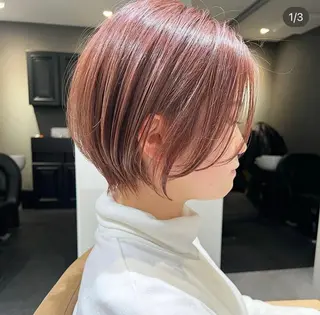 ショート カラー クロスパーマ🥇韓国 ヘア🇰🇷濵田航希のヘアスタイル