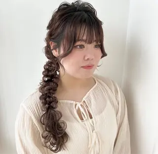 ヘアアレンジ アレンジカラー モデル🎀yuuiのヘアスタイル