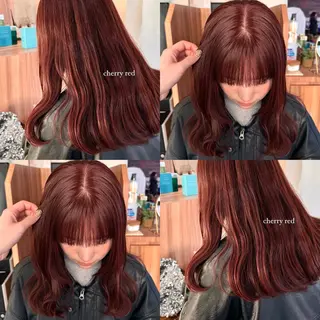 ミディアム カラー 松本優香/ボブ/ダ ブルカラー/髪質改善のヘアスタイル