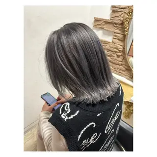 ミディアム カラー メンズパーマ 次元のヘアスタイル