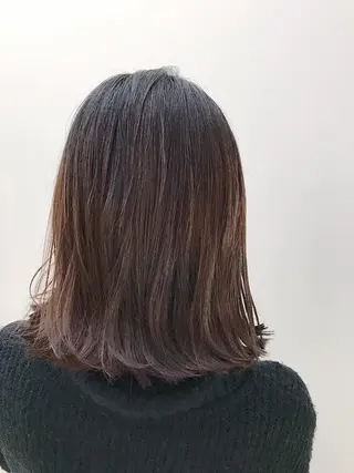 ミディアム ブリーチカラー/ 岩破瑞希のヘアスタイル