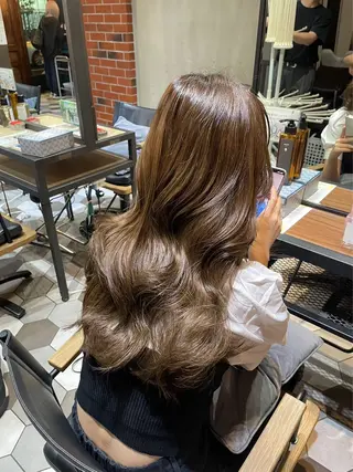 カラー ヘアアレンジ 似合わせ顔まわり カット💛森尾真由美のヘアスタイル