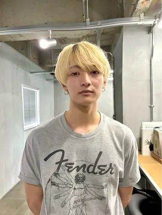 ショート カラー メンズ メンズ/ダブルカラー /パーマ/来栖慧💈のヘアスタイル