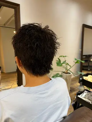 ショート カラー パーマ メンズ FOR Men`s hair所属・高橋 一樹のヘアスタイル