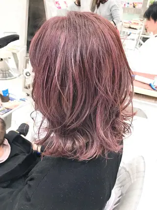 ミディアム カラー 田中 慎也のヘアスタイル